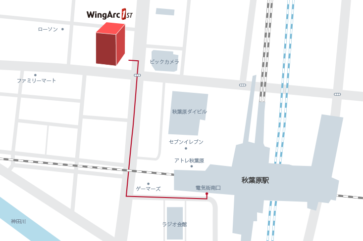 WingArc1st Inc. Akihabara (Data Empowerment Base) Access Map